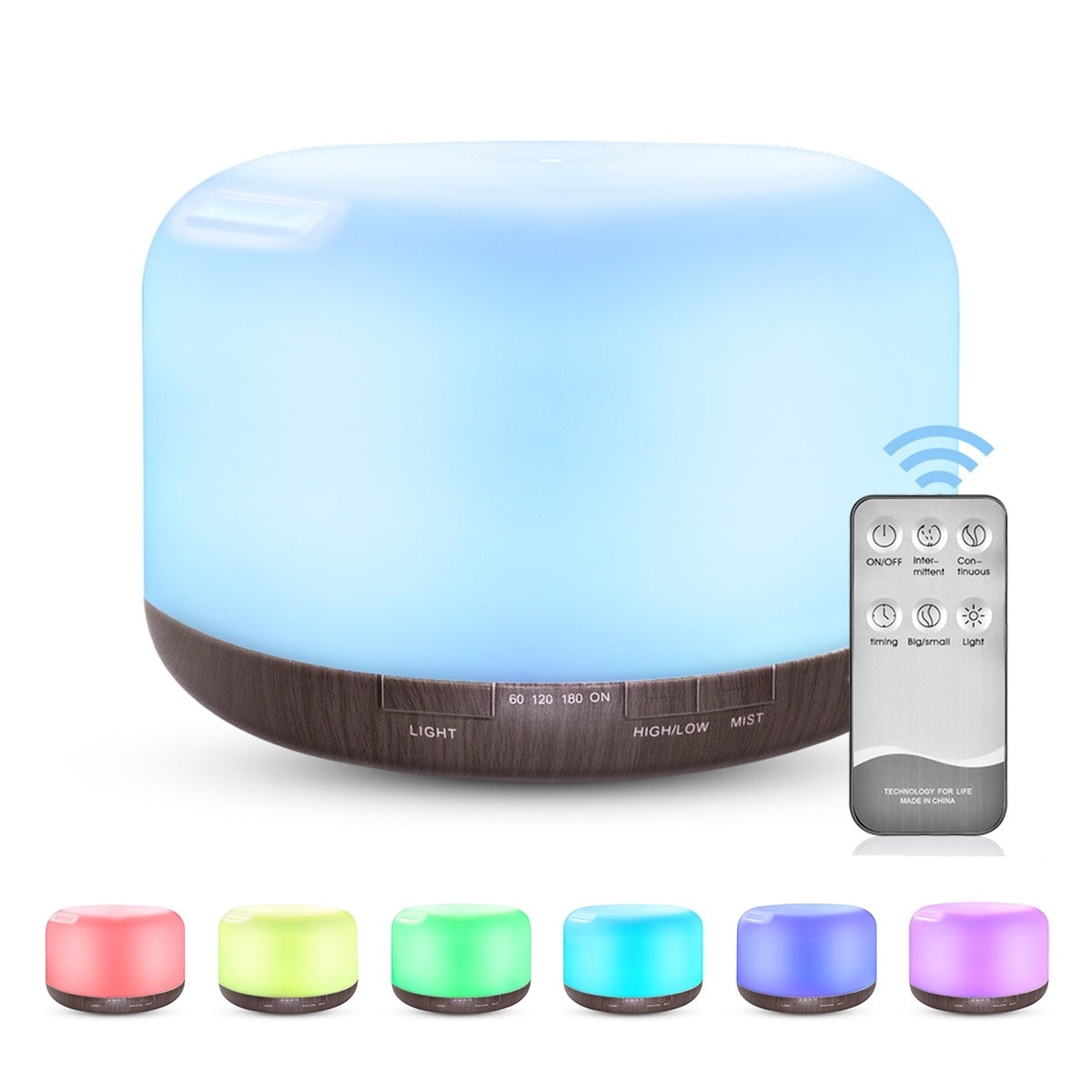 Color Changing Essential Oil Aromatherapy Diffuser With Remote - Moonlight Medicine