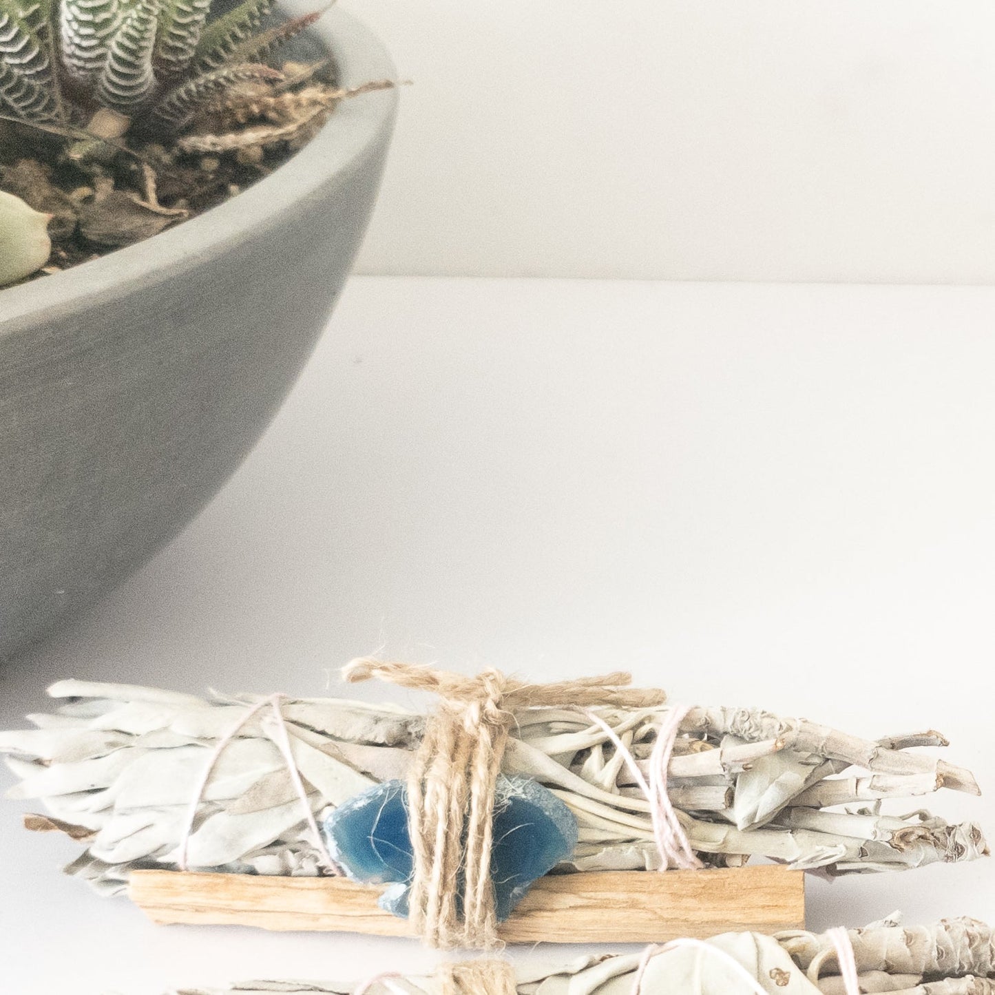 Palo Santo, Sage & Crystal Smudging Bundle - Moonlight Medicine