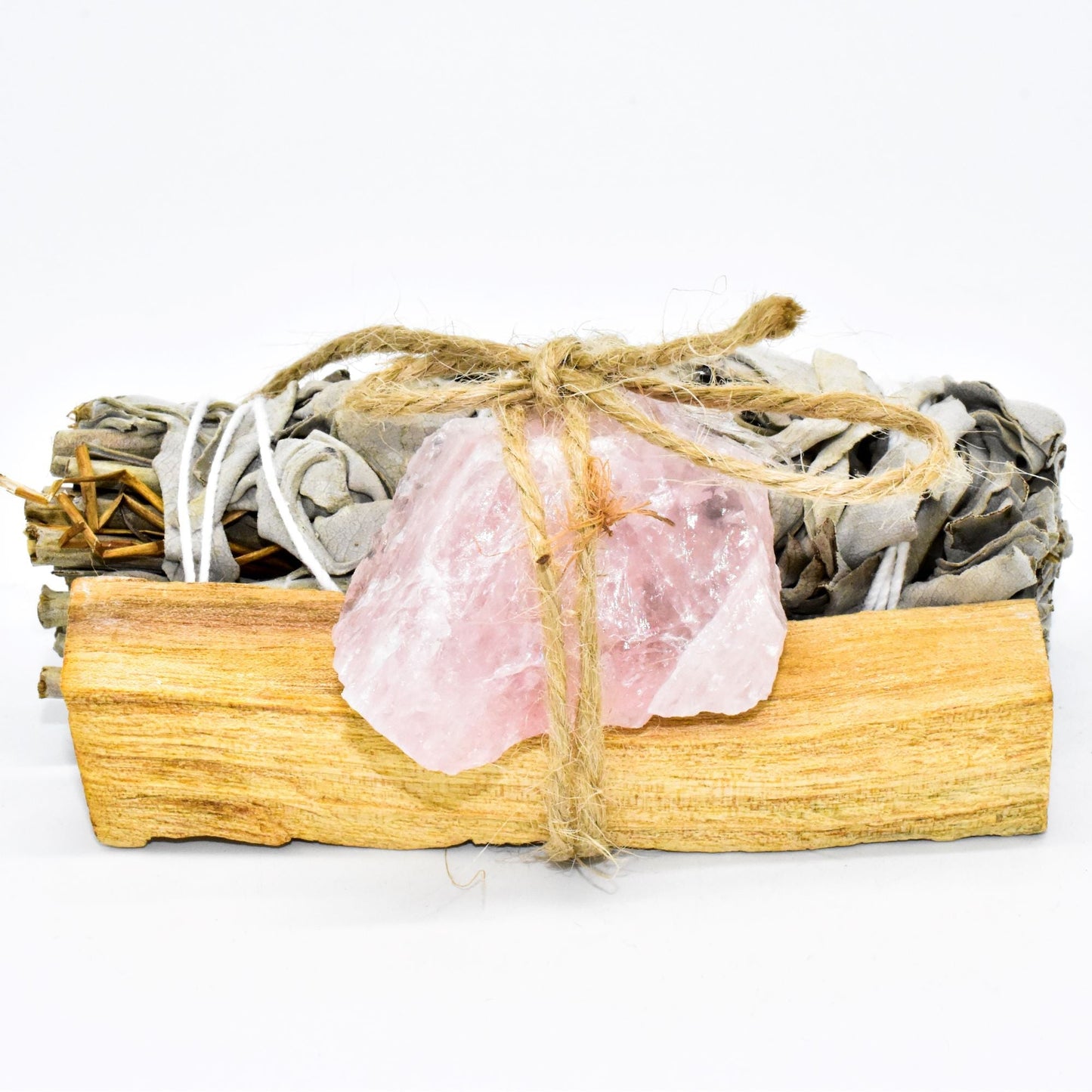 Palo Santo, Sage & Crystal Smudging Bundle - Moonlight Medicine