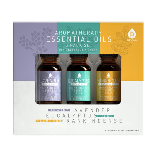 3 Pack Aromatherapy Essential oils (Lavender, Eucalyptus, Frankincense) - Moonlight Medicine