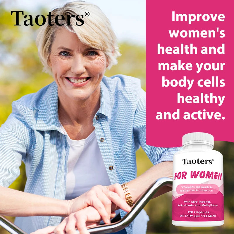 Women's Health Supplement - Contains Inositol, Antioxidants and Methylfolate To Support Egg Quality and Healthy Ovarian Function