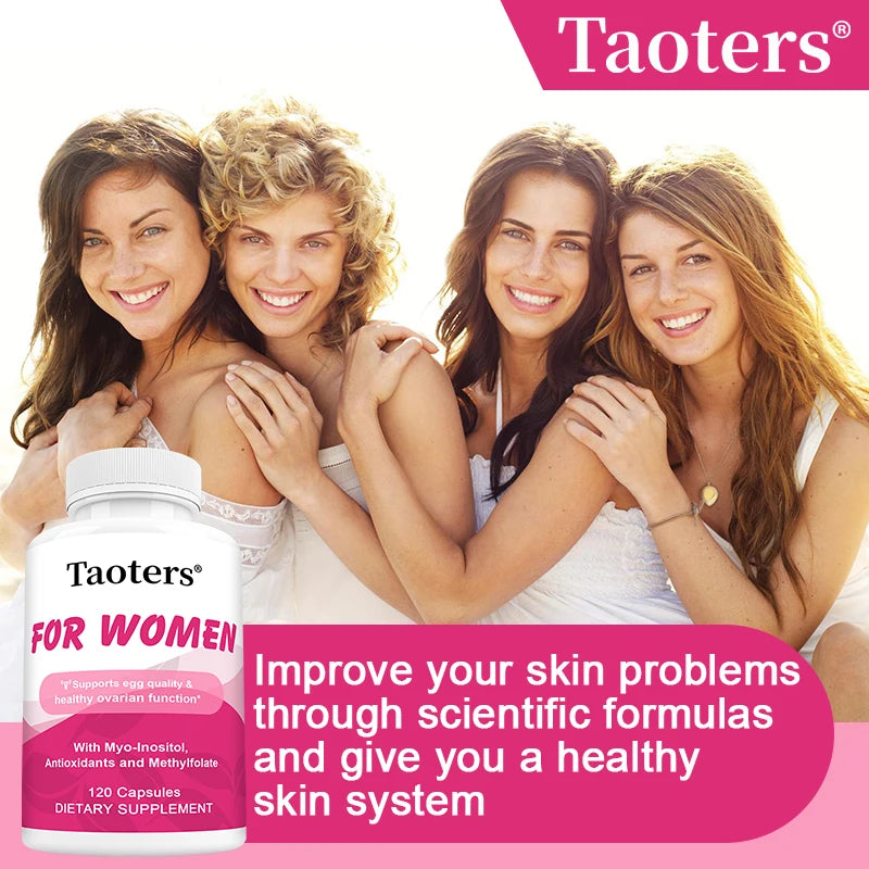 Women's Health Supplement - Contains Inositol, Antioxidants and Methylfolate To Support Egg Quality and Healthy Ovarian Function