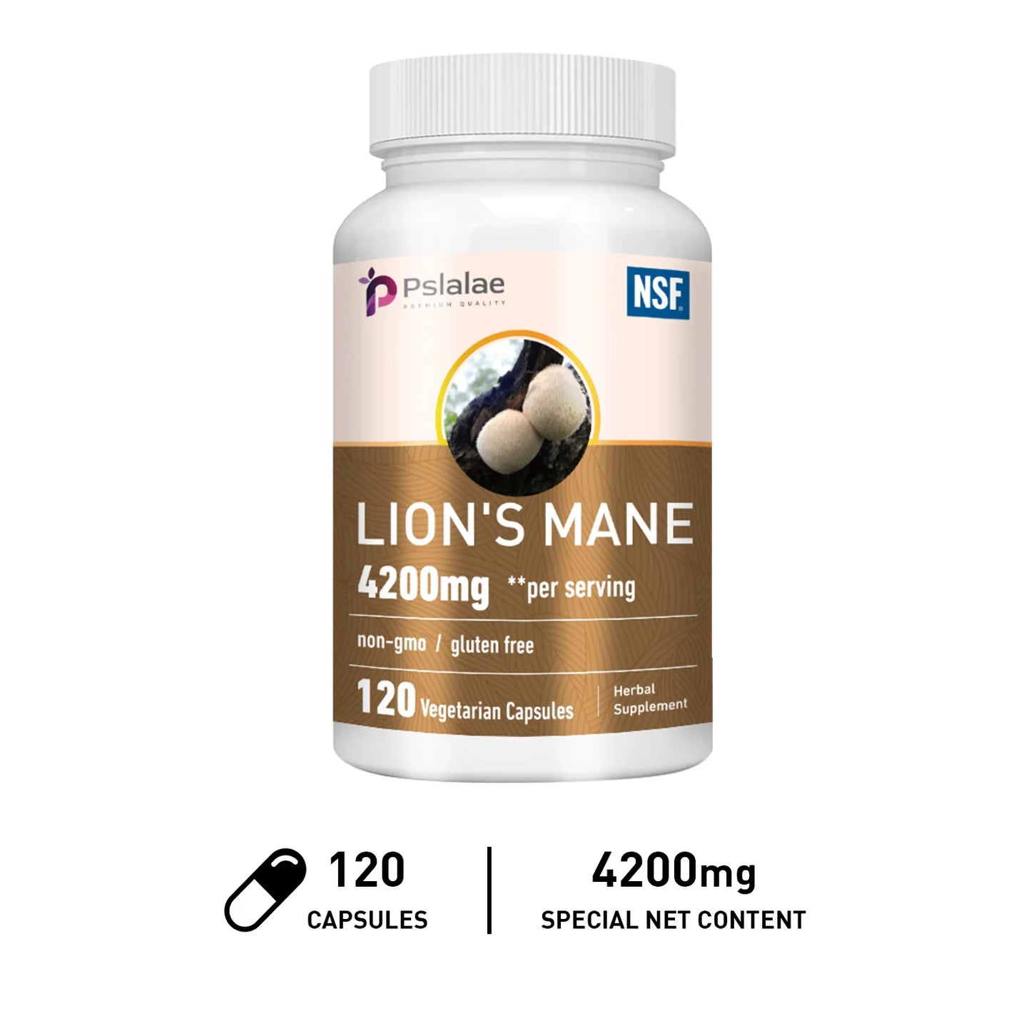 Lions Mane - Immune System Booster, Improve Memory, Protect Brain Nerves, Relieve Stress