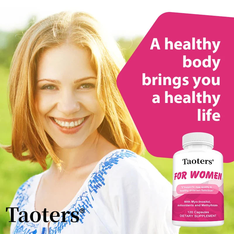 Women's Health Supplement - Contains Inositol, Antioxidants and Methylfolate To Support Egg Quality and Healthy Ovarian Function