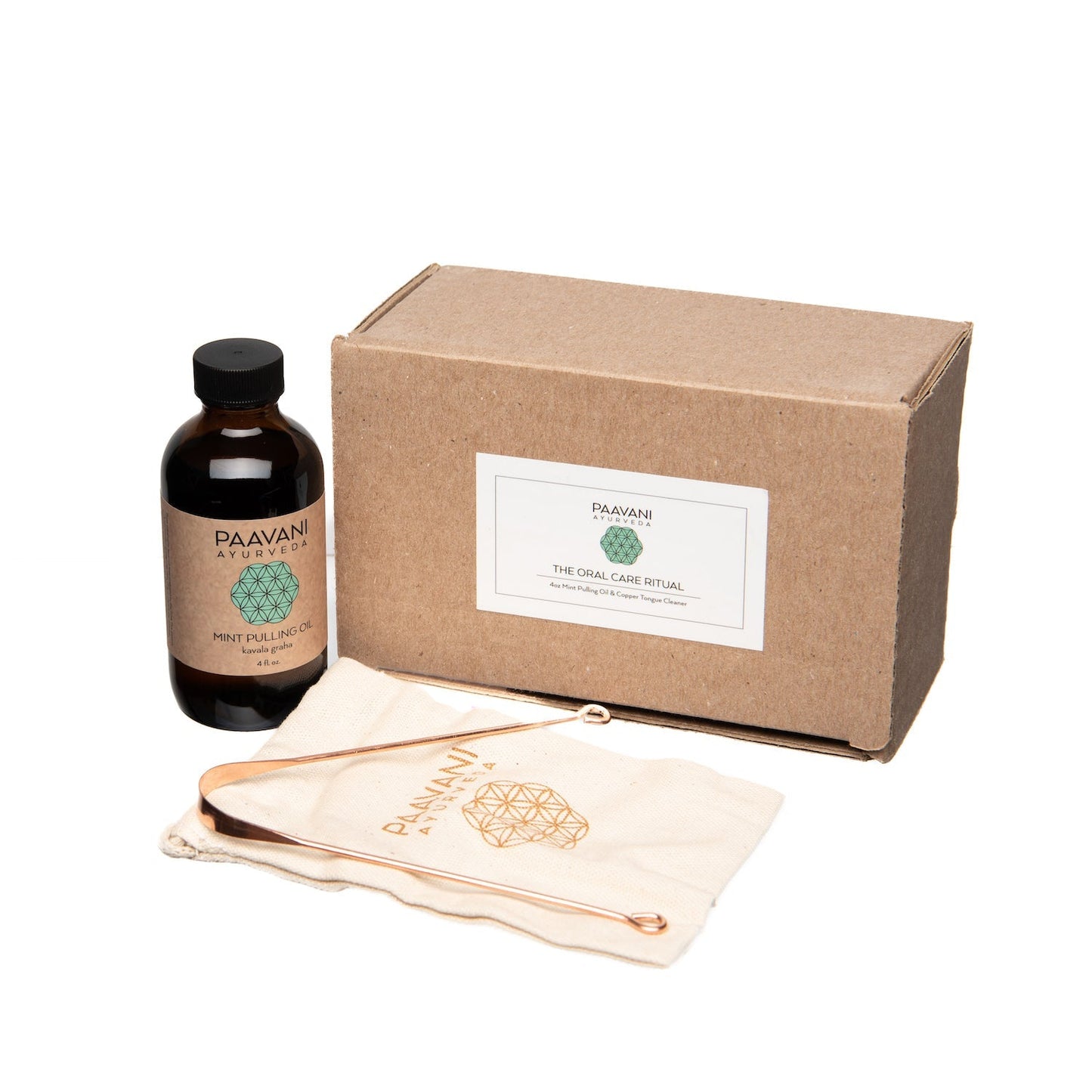 Mint Oral Care Ritual | Ayurvedic Oil Pulling & Tongue Cleaning - Moonlight Wellness