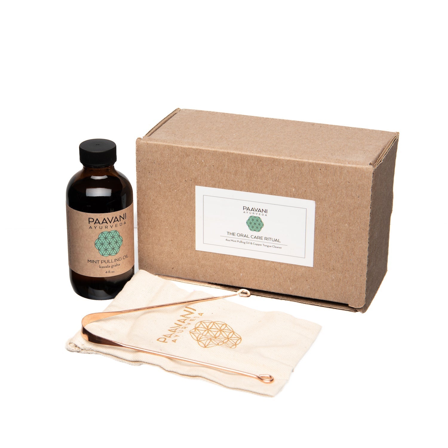 Mint Oral Care Ritual | Ayurvedic Oil Pulling & Tongue Cleaning - Moonlight Wellness