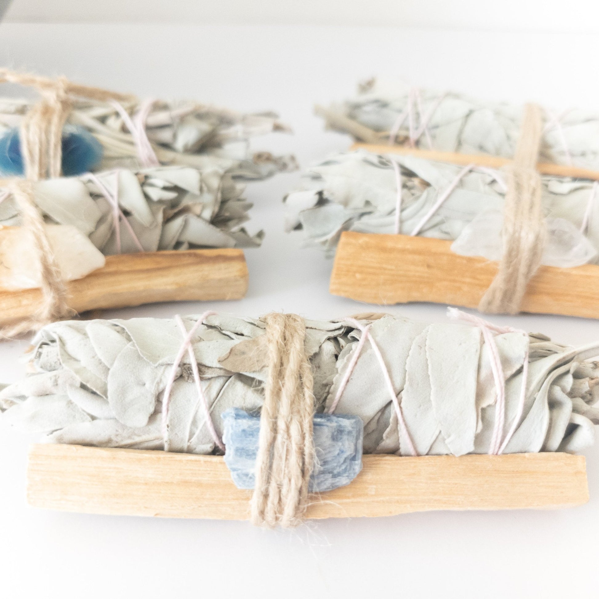 Palo Santo, Sage & Crystal Smudging Bundle - Moonlight Medicine