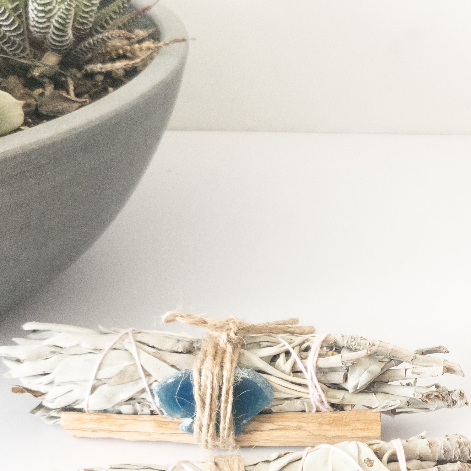 Palo Santo, Sage & Crystal Smudging Bundle - Moonlight Medicine